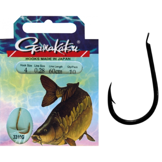 GAMAKATSU przypon CARP 3310G #2 0.30MM 60CM